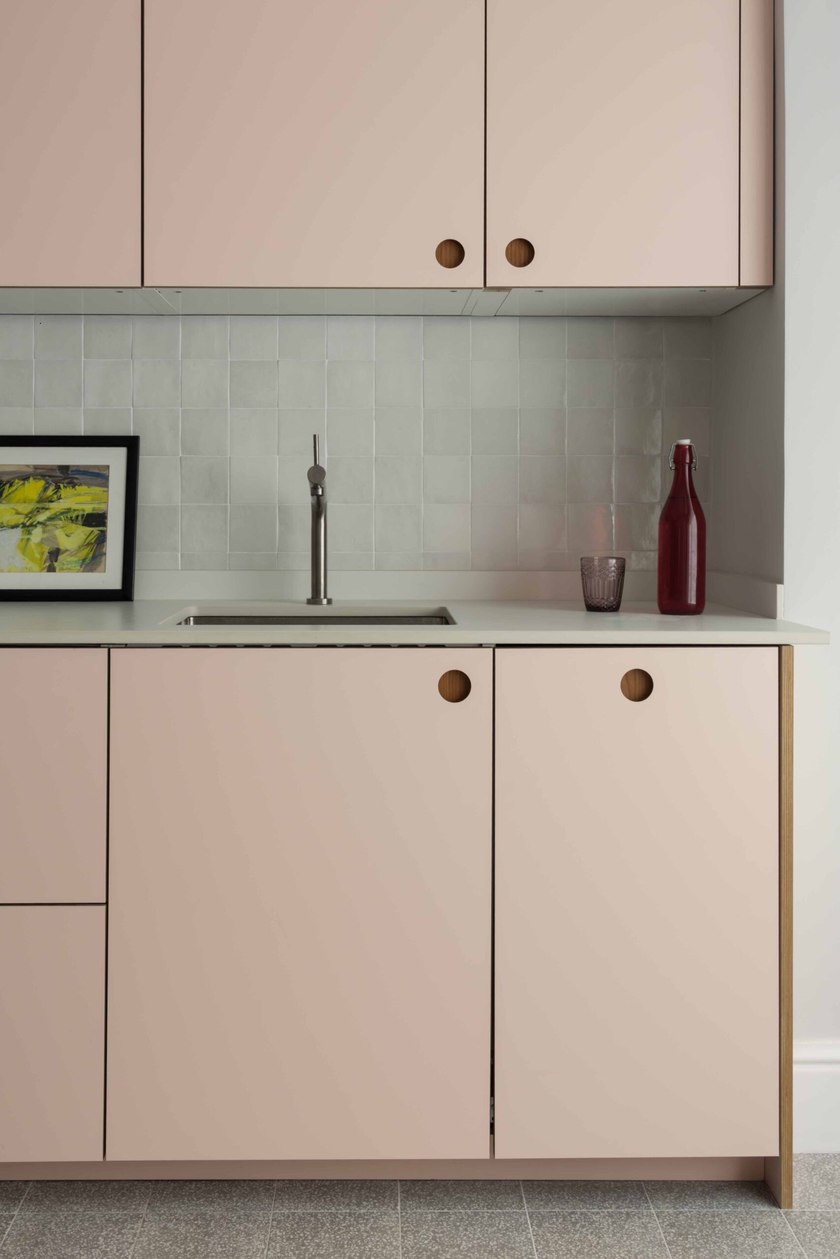 Contemporary kitchen in an apartment conversion project