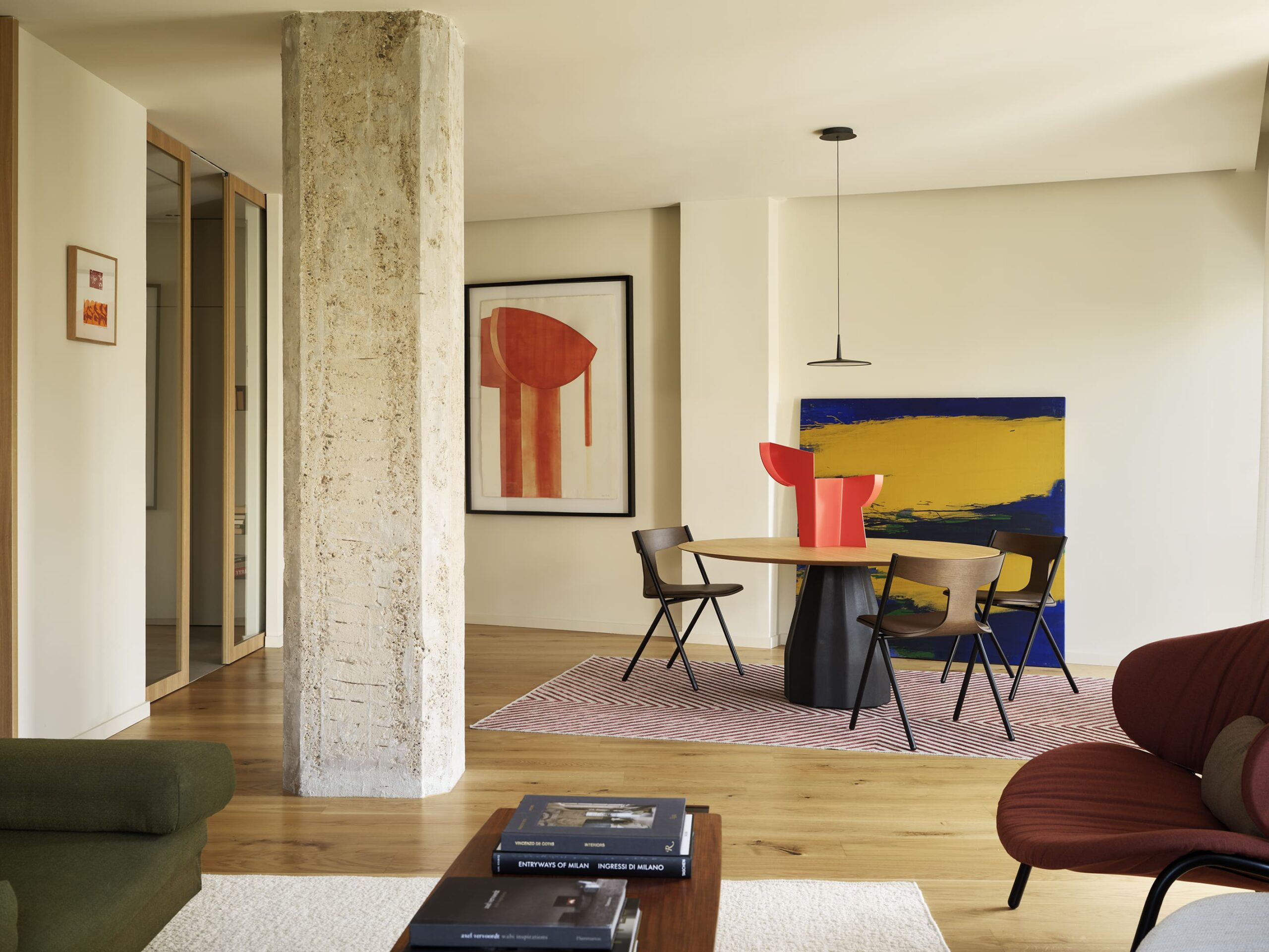 Mid-century modern apartment renovation by FOS Studio